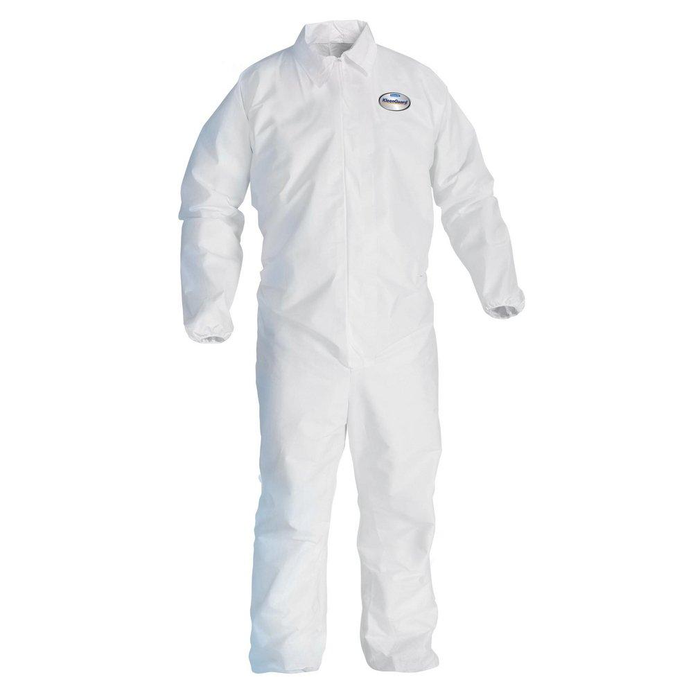 KleenGuard™ White Microporous Film Laminate Coverall in White 