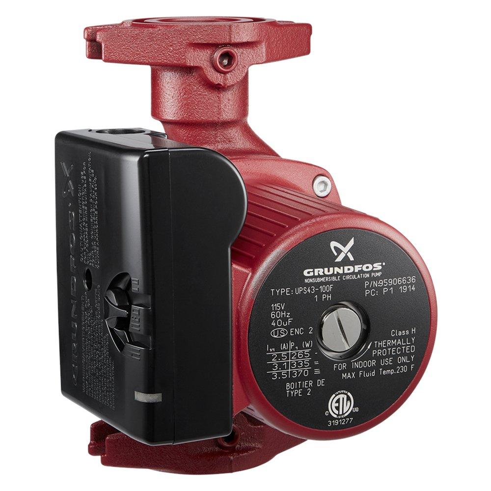 Grundfos 115V 63 gpm Flanged 145 psi Cast Iron Circulator Pump 