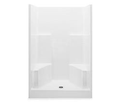 36-1/4 x 48 x 77-1/4 in. Alcove Shower Unit in White