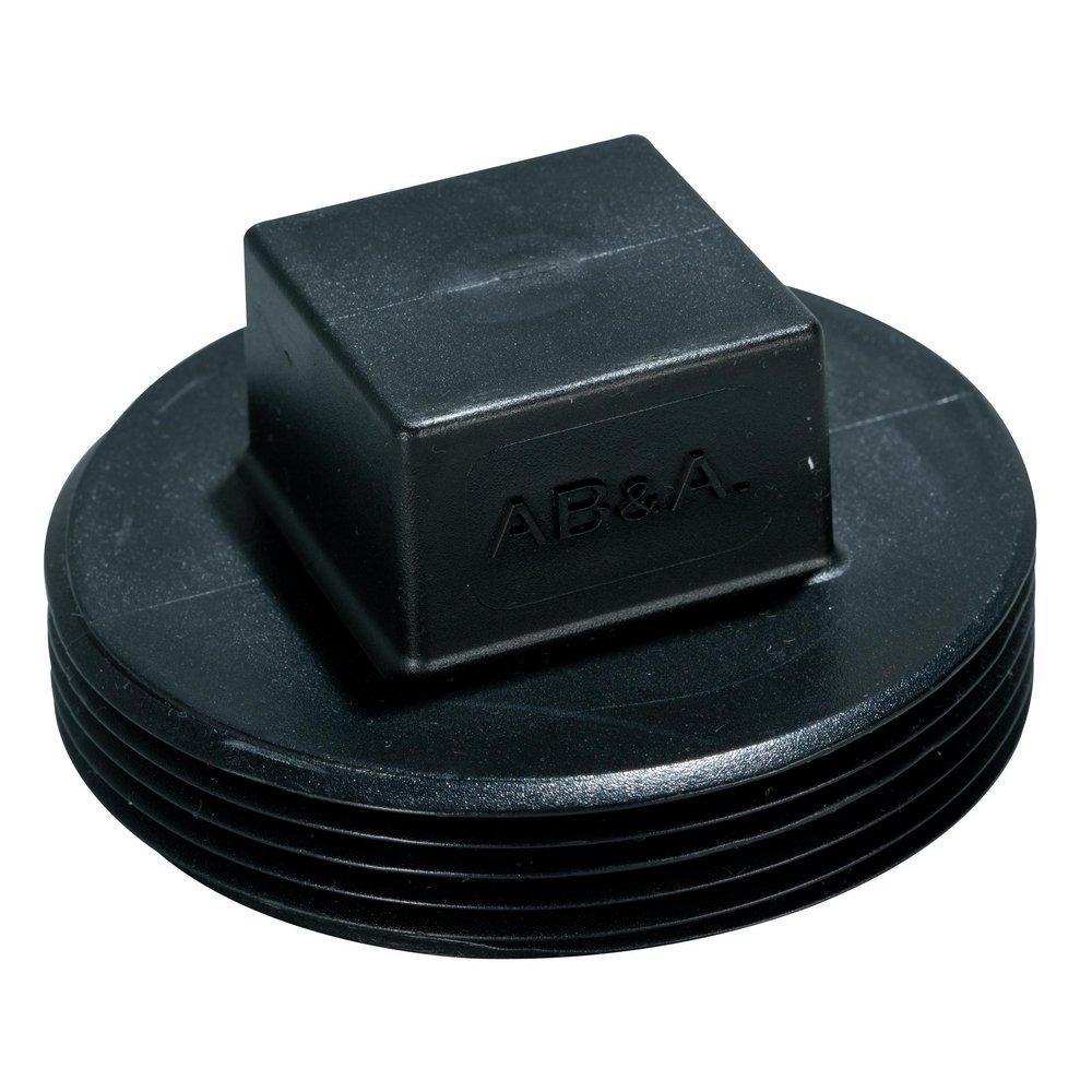 AB & A™ Black ABS Square Head Cleanout Plug 