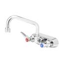T&S Brass Polished Chrome Two Handle Lever Handle Pot Filler 