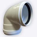 8 in. Gasket Sewer Straight PVC 90 Degree Elbow