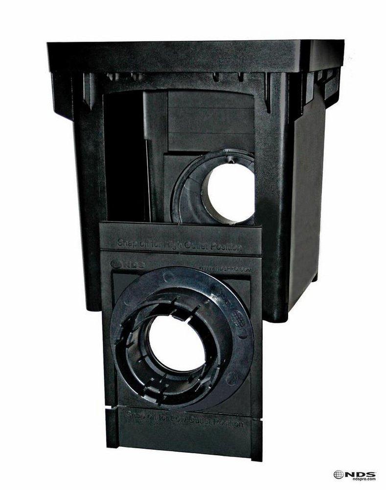 NDS Black 12 in. Adjustable Catch Basin 