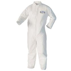 M Size Microporous Film Laminate Zip Front Coverall in White