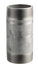 1/8 x 6 in. MNPT Schedule 40 Standard  304 and 304L Stainless Steel Nipple