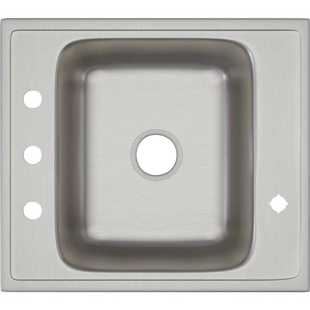 Elkay Lustrous Satin 22 x 19-1/2 x 7-1/2 in. Drop-in Classroom Sink 
