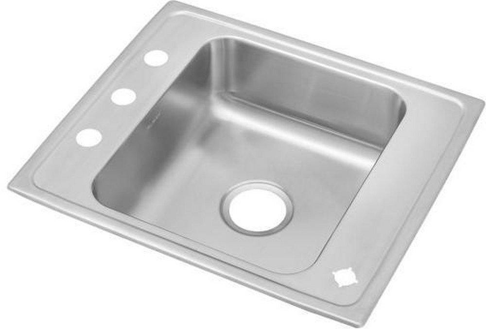 Elkay Lustrous Satin 22 x 19-1/2 x 7-1/2 in. Drop-in Classroom Sink 