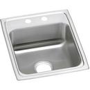 Elkay Lustrous Satin 17 x 20 in. Stainless Steel Single Bowl Drop-in Kitchen Sink in Brushed Satin 