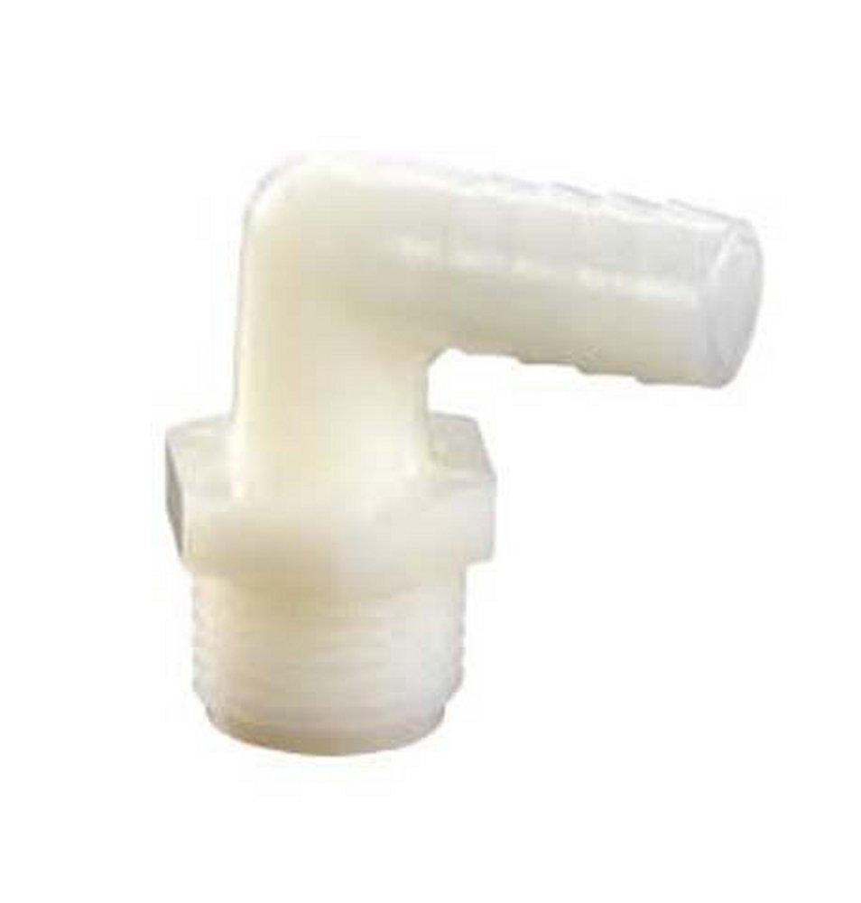Dixon Valve & Coupling White Hose Barb x MNPT Reducing Nylon Elbow 