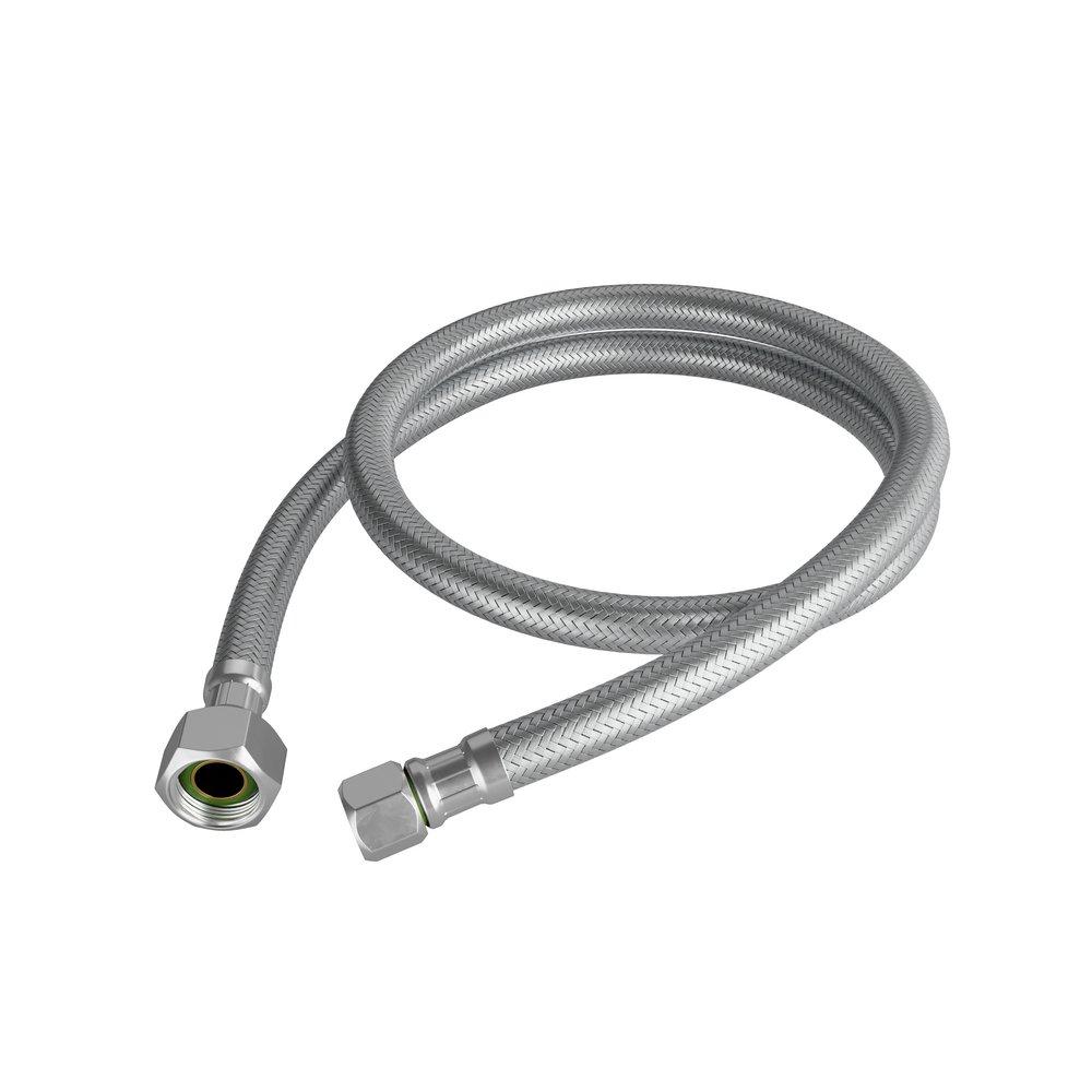 Jones Stephens Stainless Steel 3/8 x 1/2 in. Stainless Steel Toilet Flexible Water Connector 