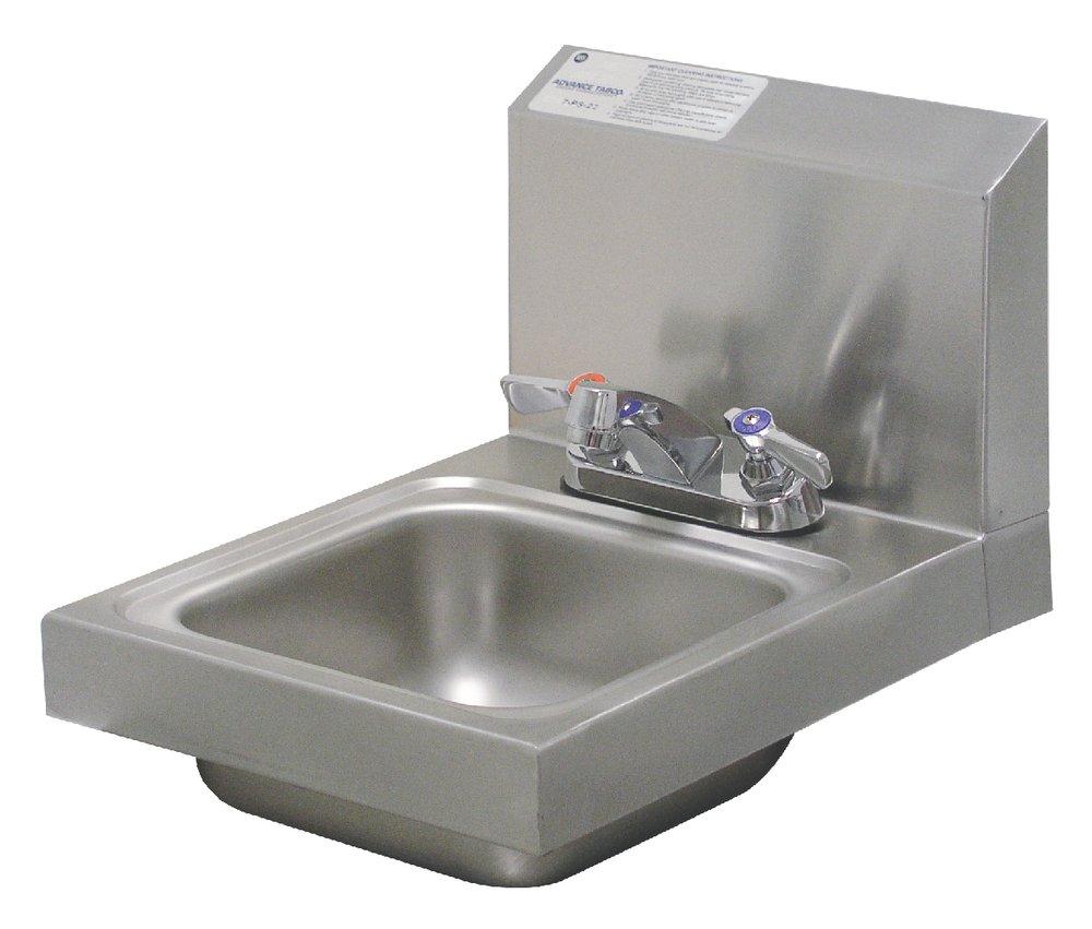 Advance Tabco Stainless Steel Wall Mount Hand Service Sink with Faucet 