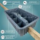 Benjamin Manufacturing Grey 14 in. Saddle Tray with Lid 