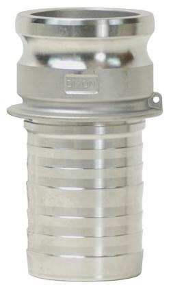 4 in. Hose Shank x Male Type E Quick Aluminum Coupling