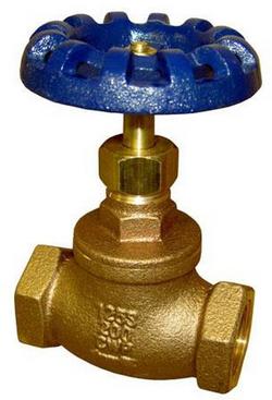1 in. Bronze NPT Rising Stem Globe Valve
