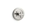 Tub and Shower Pressure Balancing Valve with Single Lever Handle in Nickel Silver