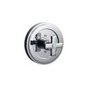 Wall Mount Pressure Balancing Valve Trim with Single Cross Handle for P19310-00 and P19310-WS Pressure Balance Rough Valves in Polished Chrome