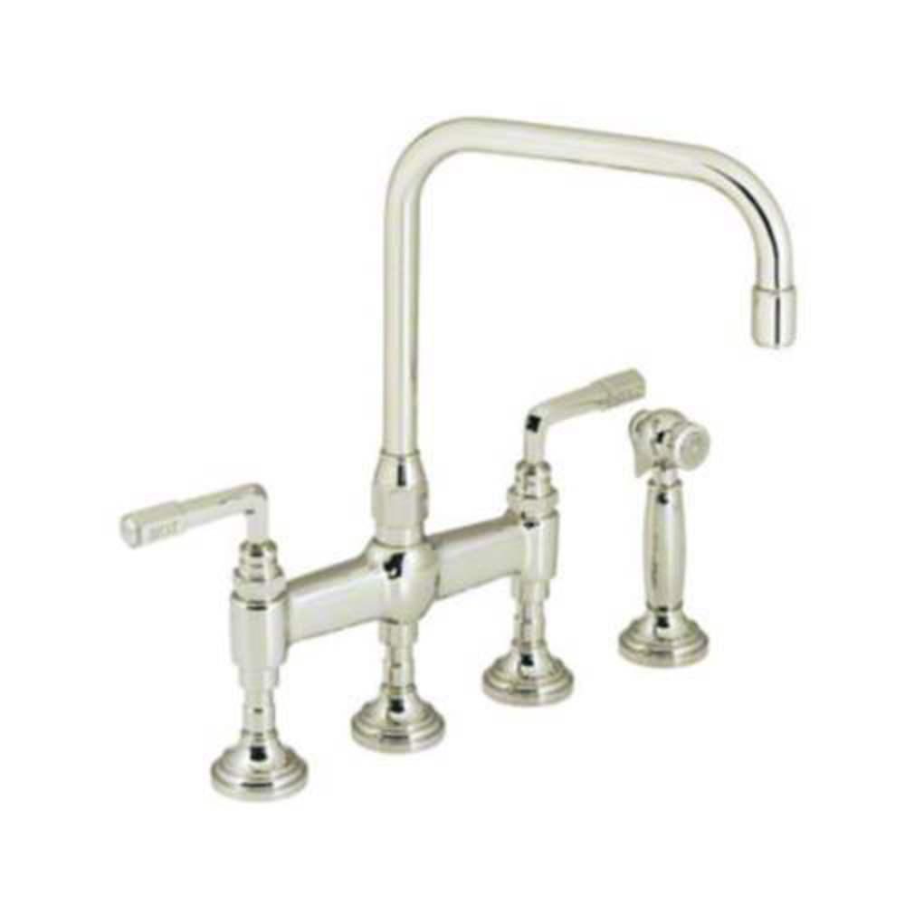 Kallista Nickel Silver Two Handle Bridge Kitchen Faucet 