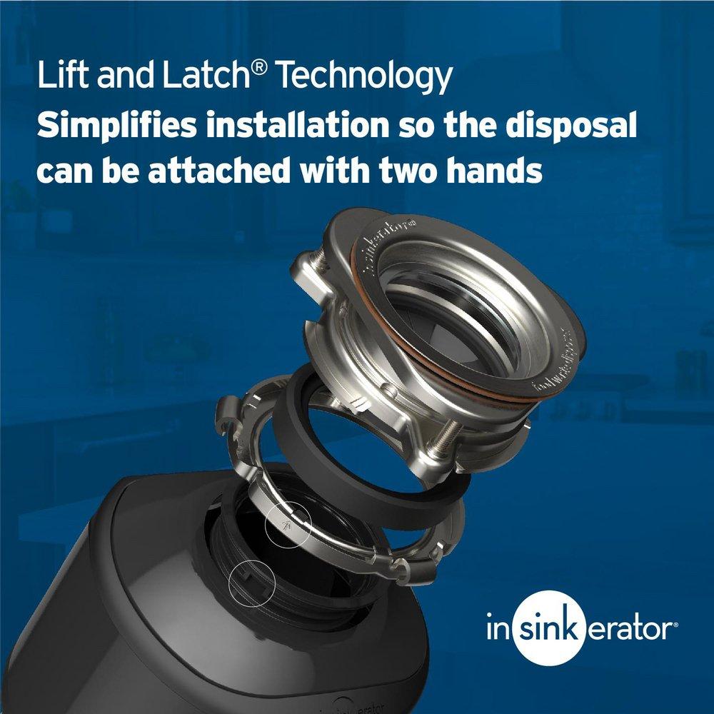 3/4 hp Continuous Feed Garbage Disposal with Power Cord 