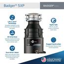 InSinkErator&reg; Black 1725 RPM Garbage Disposal in Grey 