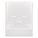 Aquatic White 33-1/4 x 60 in. Tub and Shower with Left Hand Drain 