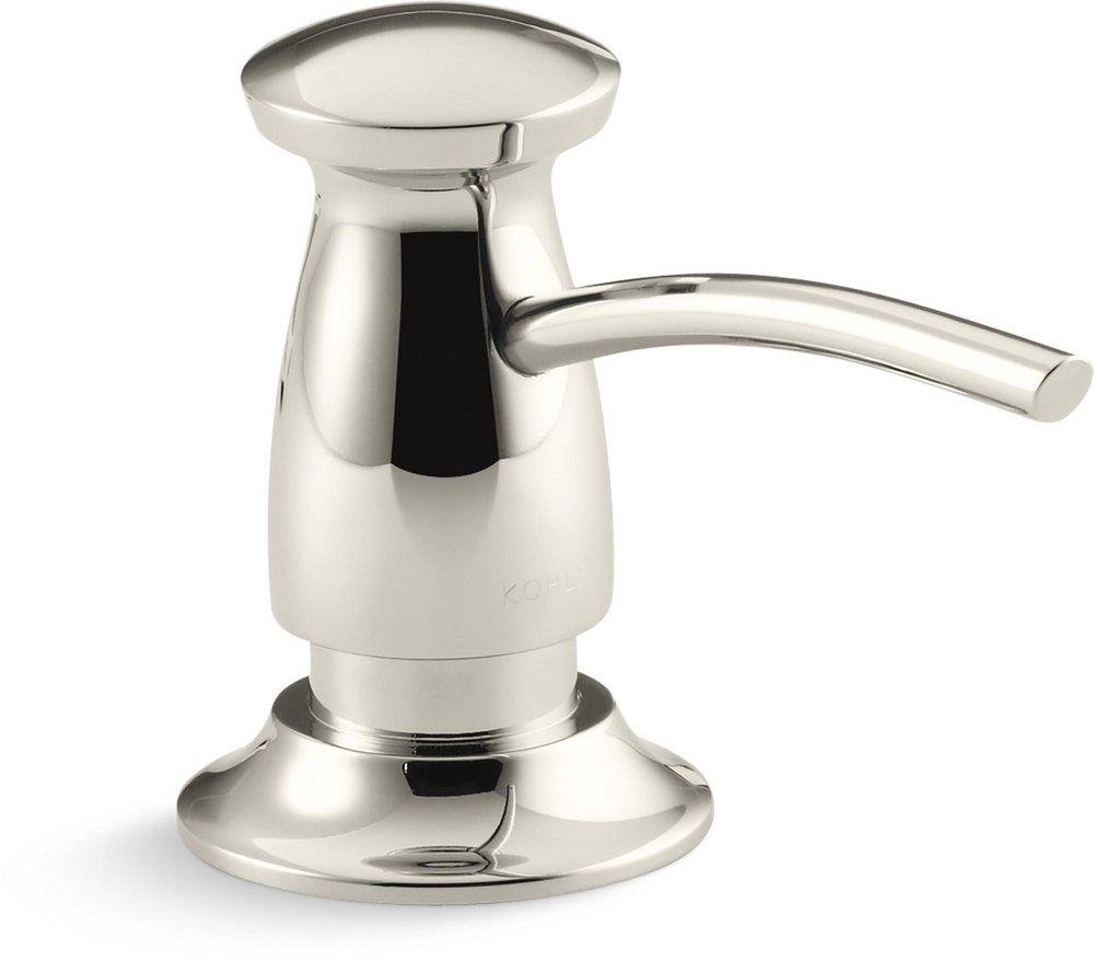 KOHLER Vibrant&reg; Polished Nickel 3-5/16 in. Kitchen Soap Dispenser 