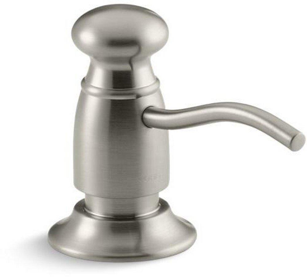 KOHLER Vibrant&reg; Brushed Nickel 3-7/16 in. Kitchen Soap Dispenser 