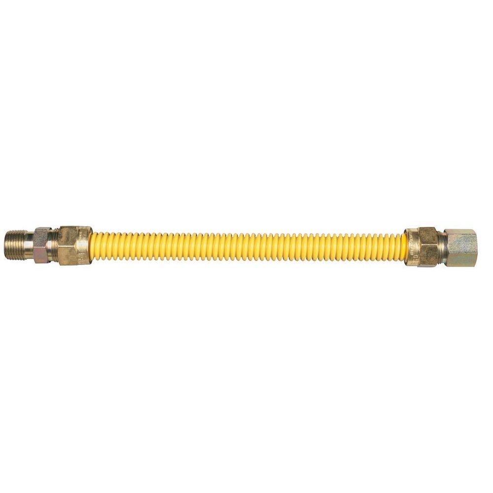 Dormont Yellow 1/2 in. Male Threaded x Female Threaded Gas Appliance Connector in Yellow 