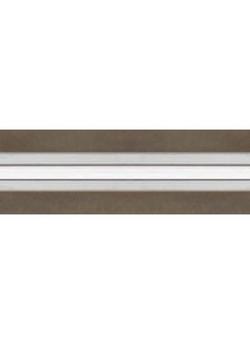 96 in. Clear Glass in Satin Nickel