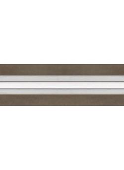 96 in. Clear Glass in Satin Nickel