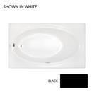 72 x 42 in. Acrylic Rectangle Skirted Air Bathtub with Left Drain and J2 Basic Control in Black