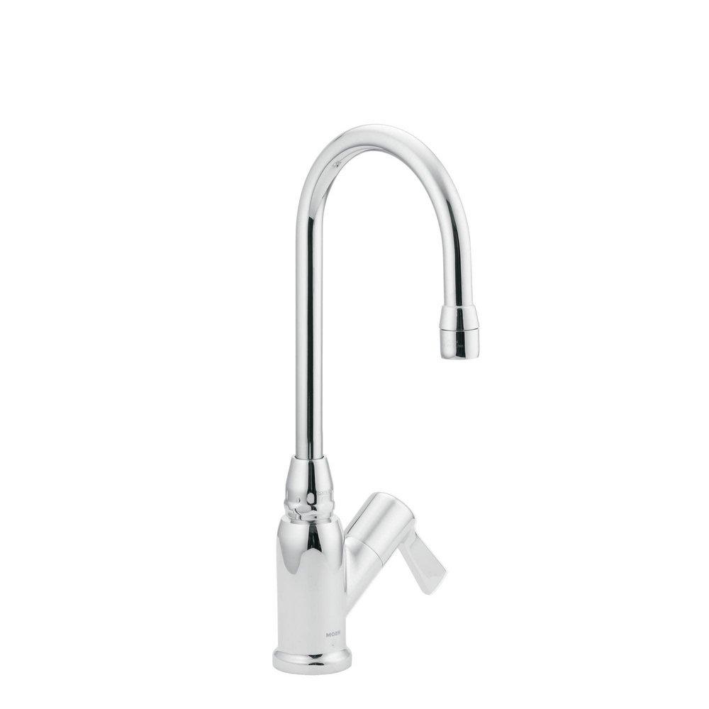 Moen Chrome Single Lever Handle Deck Mount Lab Faucet 