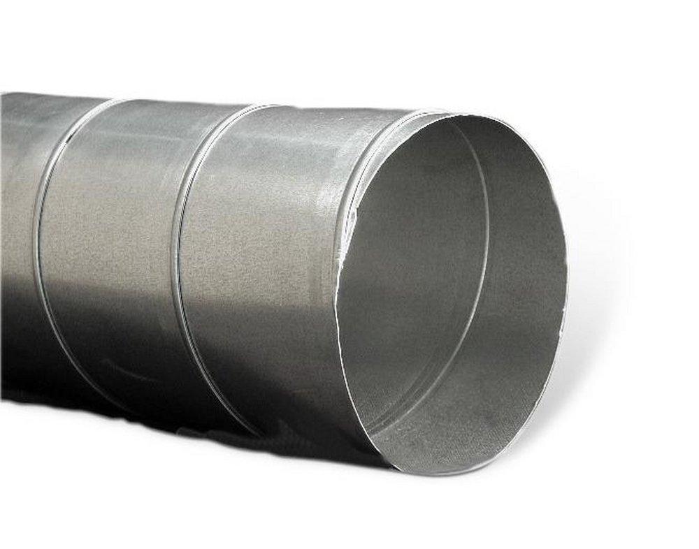 10 ft. 26 ga Galvanized Steel Spiral Duct Pipe 