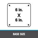 Oatey&reg; Black EPDM Flashing 6 x 6 in. Base 