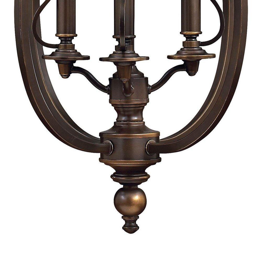 Hinkley Olde Bronze 17-4/5 in. 60W 4-Light Candelabra Chandelier 