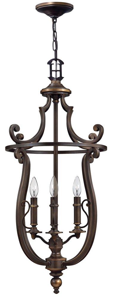 Hinkley Olde Bronze 17-4/5 in. 60W 4-Light Candelabra Chandelier 