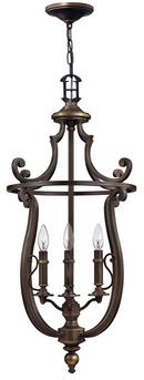 Hinkley Olde Bronze 17-4/5 in. 60W 4-Light Candelabra Chandelier 