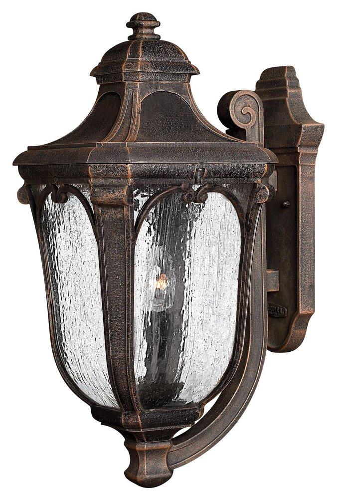 Hinkley Mocha 10 in. 40W 3-Light Candelabra E-12 Wall Lantern 
