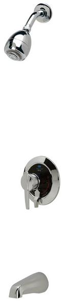 Single Handle Single Function Bathtub & Shower Faucet in Polished Nickel Chrome
