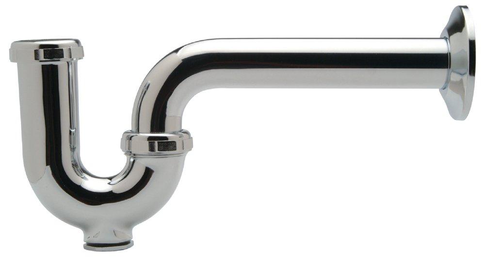 Zurn Polished Chrome P-Trap with Wall Bend 