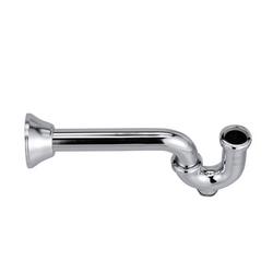 1-1/4 in. X 10 in. Cast Brass P-Trap in Chrome