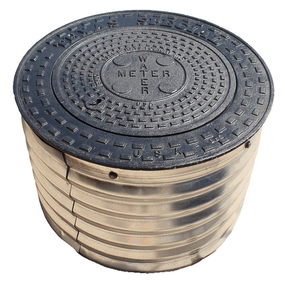 Bass and Hays Foundry 18 in. 1-Slot Galvanized Meter Box 