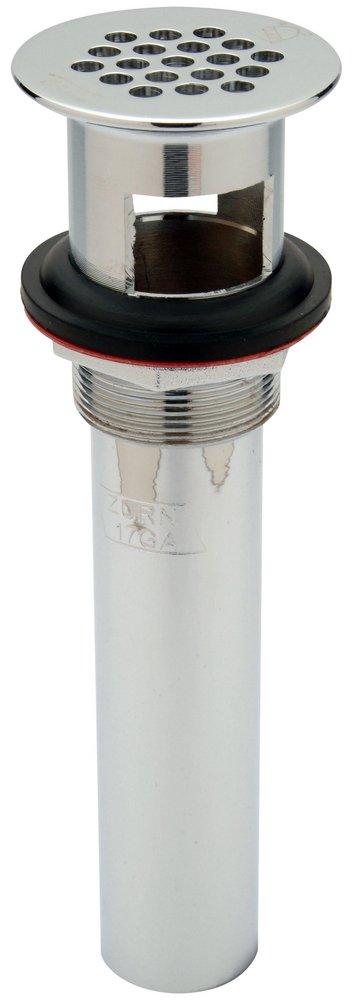 Zurn Chrome Plated Solid Top Open Grid Pullout Plug 
