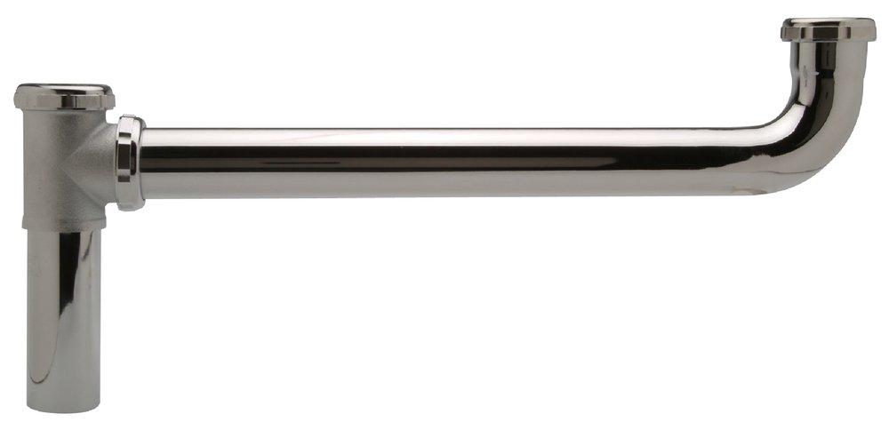 Zurn Satin Plated 16 in. End Outlet Waste in Satin Plated 