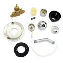 Zurn Chrome Plated Single-Handle Pressure Balancing Shower Valve with Service Stops Showerhead 