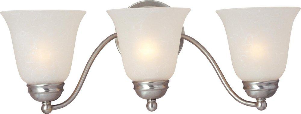 Maxim Lighting&reg; Satin Nickel 3-Light Bath and Vanity Light 