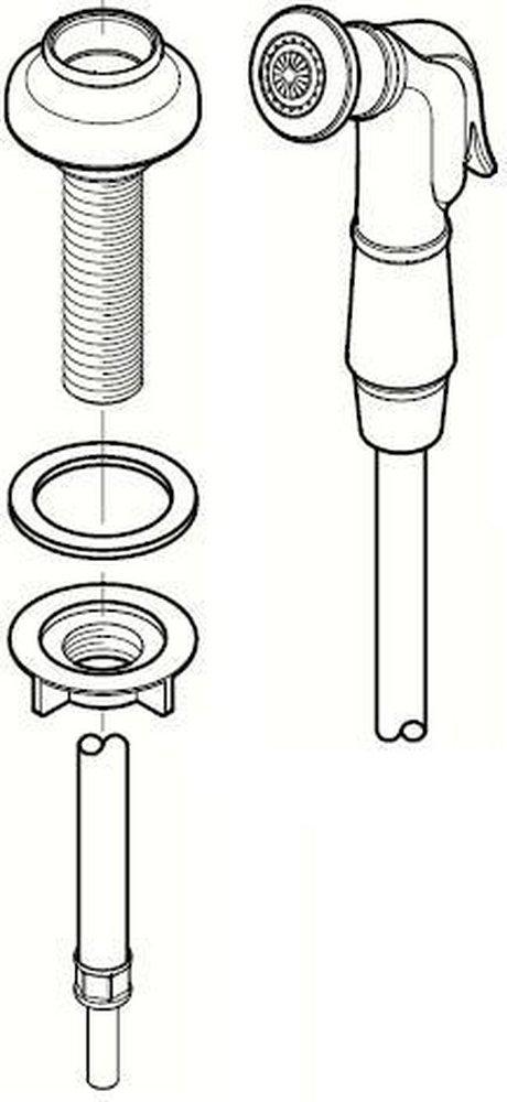 Pfister Tuscan Bronze Side Spray 