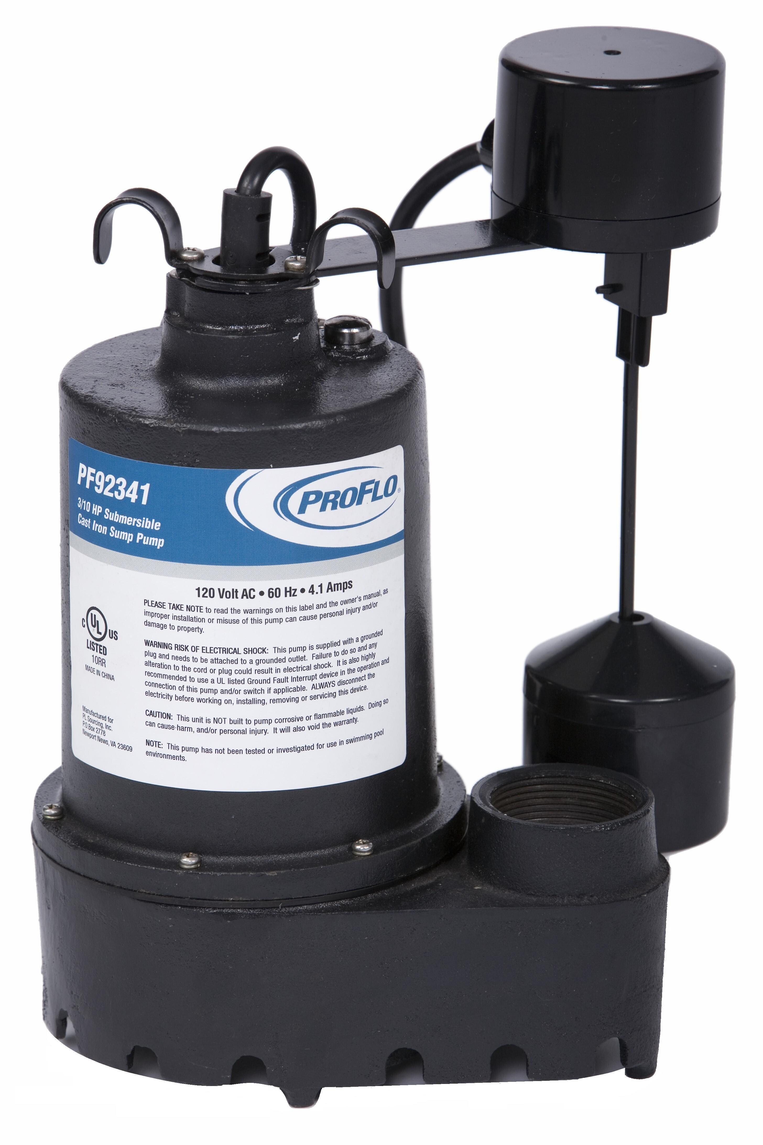 PROFLO&reg; 1-1/2 in. 120V 10 ft. Cast Iron Sump Pump 