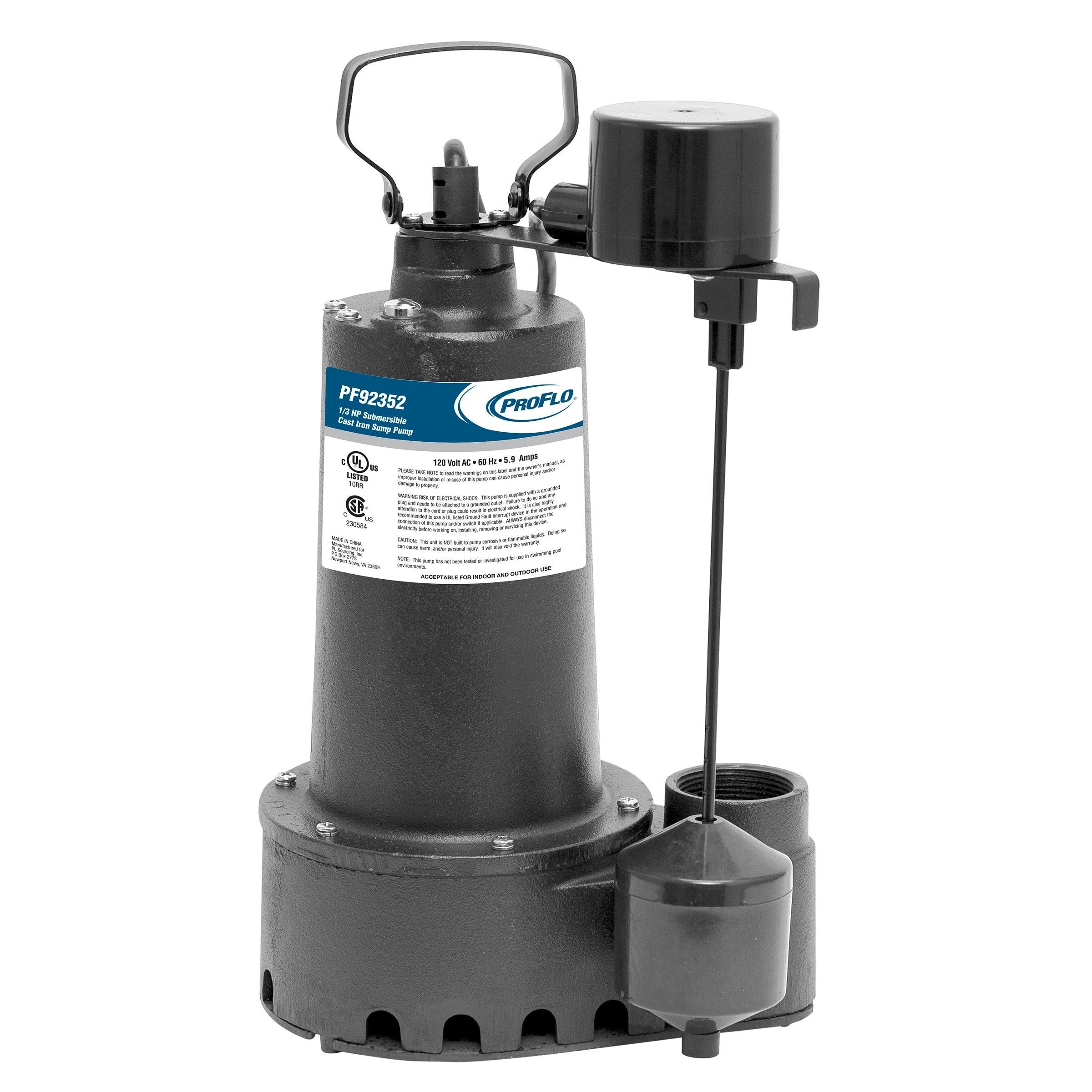 PROFLO&reg; 1-1/2 in. 120V 10 ft. Cast Iron Sump Pump 