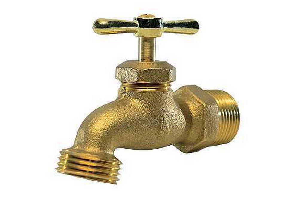 American Valve Brass MIPT x Hose Thread Hose Bibb 