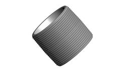 3/8 in. x Close NPT Extra Heavy Domestic Galvanized Carbon Steel Seamless Nipple